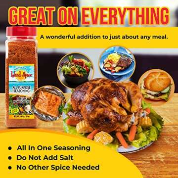 Island Spice All Purpose Seasoning - Flavorful Caribbean Blend for Every Dish