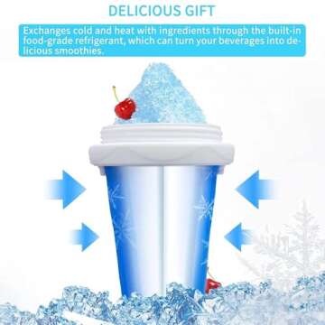 DASZERX® Slushie Maker Cup - Quick Frozen Magic Slushy Maker Cup, DIY Homemade Squeeze Icy Cup, Por...