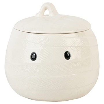 10 Strawberry Street Halloween Mummy Canister Set of 2