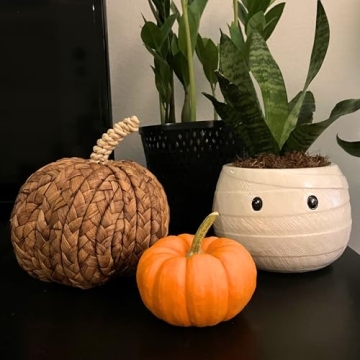 10 Strawberry Street Halloween Mummy Canister Set of 2