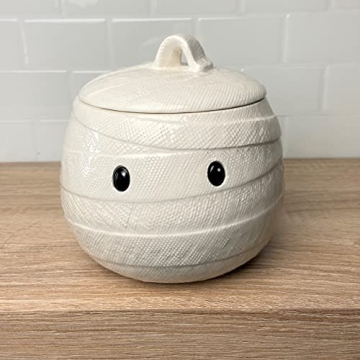 10 Strawberry Street Halloween Mummy Canister Set of 2