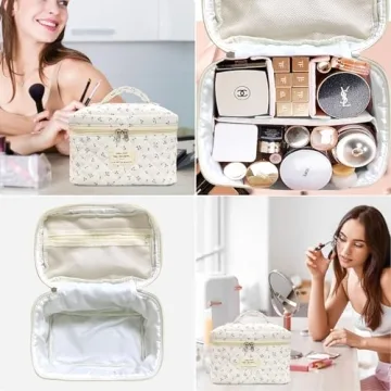 Stylish Large Travel Floral Makeup Bag for Women
