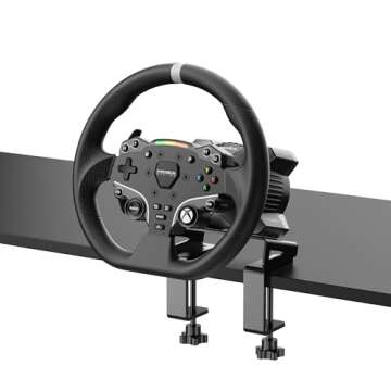 MOZA R3 Steering Wheel and Pedals Bundle for Xbox(official Licensed) & PC: 3.9Nm Direct Drive WheelB...