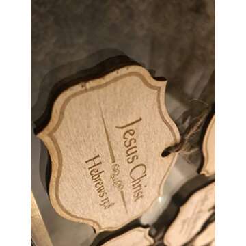 Names of Jesus Christ Christmas Ornament Set 24 Ornaments with Different Names of The Savior