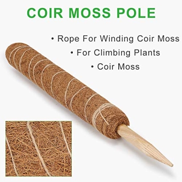 GROWNEER 29 Inches Coir Moss Pole for Indoor Plants