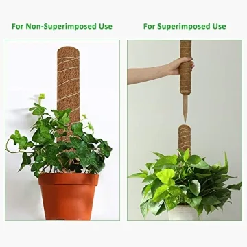GROWNEER 29 Inches Coir Moss Pole for Indoor Plants