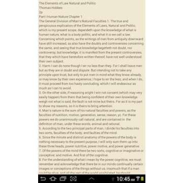 The Elements of Law Natural and Politic