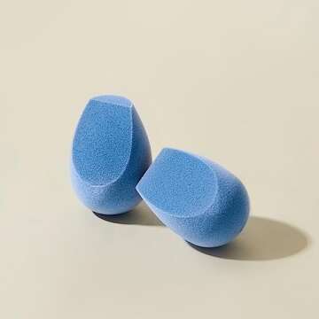 JUNO & Co. Microfiber Velvet Sponge, Latex-Free, Dual Layer Technology, Flawless Makeup Blender for Foundations, Powders and Creams (4 Fusion Sponge Bundle)