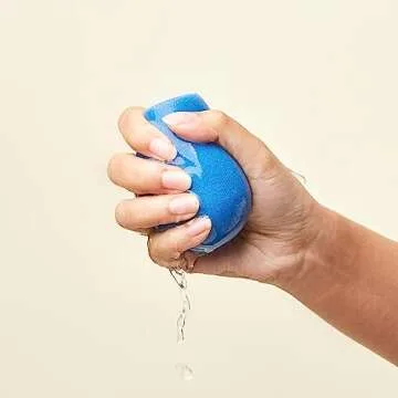 JUNO & Co. Microfiber Velvet Sponge, Latex-Free, Dual Layer Technology, Flawless Makeup Blender for Foundations, Powders and Creams (4 Fusion Sponge Bundle)