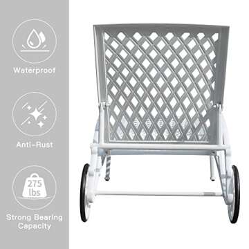 Villeston Chaise Lounges Set for Outdoor Relaxation