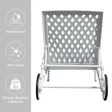 Villeston Chaise Lounges Set for Outdoor Relaxation