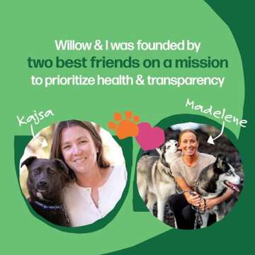 Willow & I Bully Sticks for Dogs -6 Inch Natural Bully Sticks for Medium Dogs, Small & Large- Premium 100% Grass Fed, Single Ingredient, Long Lasting, High Protein-Grain & Rawhide Free (6", 6 Pack)