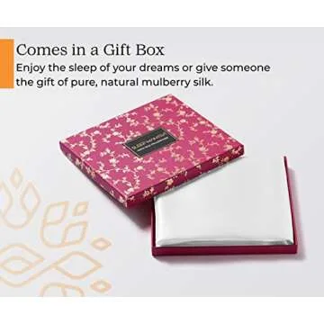 Sleep Mantra 100% Mulberry Silk Pillowcase for Hair and Skin Health, Hidden Zipper, 22 Momme, Both Sides Smooth, Breathable and Natural, Machine Washable, (King, Pure White)