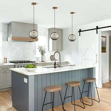 KCO Lighting Large Globe Pendant with Vintage Design