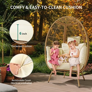 Comfortable YITAHOME Egg Chair for Indoor and Outdoor Use