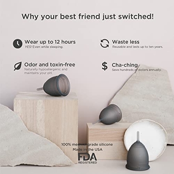 Saalt Soft Menstrual Cup - Sensitive Reusable Period Cup