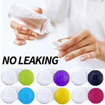 RHUI Case for Contact Lens, Travel Daily Use 3pack Purple