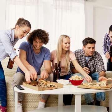 BFL Red Wavy Plastic Bowls, 3.5x8.5 Inches Party or Event Decor Snack Dessert Bowls Outdoor Picnics Arts and Crafts Organizing Small Items Candle Holders DIY Party Favors Small Plants Pack of 6