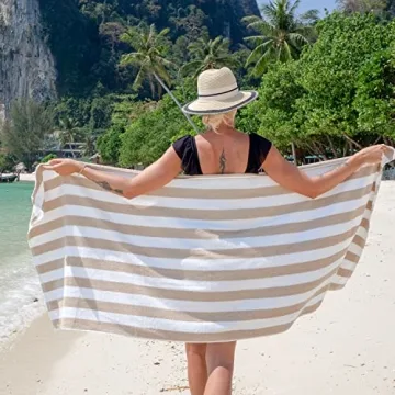 California Cabana Beach Towel Set of 4 - Quick Dry & Soft