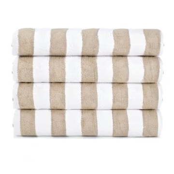 California Cabana Beach Towel Set of 4 - Quick Dry & Soft
