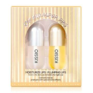 KISSIO Lip Plumper,2 PCS Natural Lip Plumper,Lip Enhancer, Natural Plumping Lip Serum, Lip Plumping ...