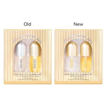 KISSIO Lip Plumper,2 PCS Natural Lip Plumper,Lip Enhancer, Natural Plumping Lip Serum, Lip Plumping Balm,Lip Plumper Pro,Hydrated Beauty Lips 5.5ml, Day And Night