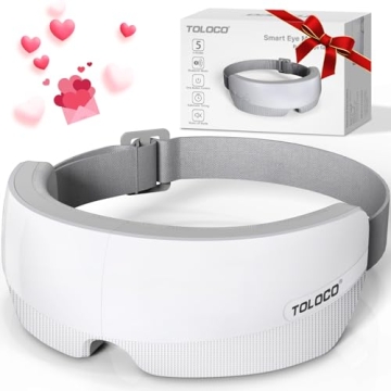 TOLOCO Eye Massager with Heat and Bluetooth Music