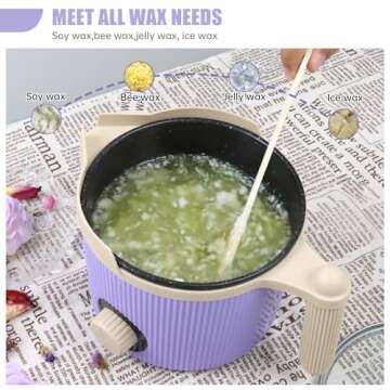 TOAUTO 3Lbs Handheld Wax Melting Pot for DIY Crafts