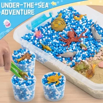 Ocean & Sand Sensory Bin for Engaging Toddler Play
