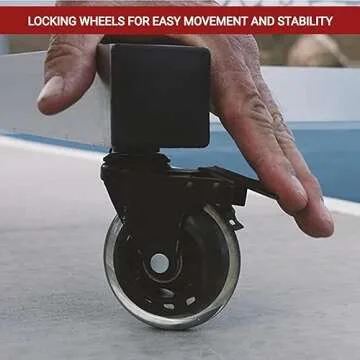 Dominator Indoor/Outdoor Portable Pickleball Net, Constructed of Rust Proof Aluminum Frame - includes Rolling Carry Bag, Locking Rollers