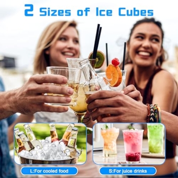 Countertop Ice Maker 26lbs Daily Output for Home & RV