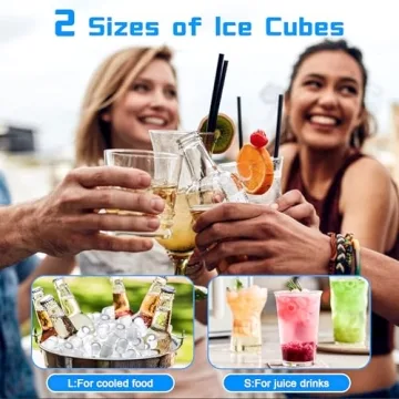 Countertop Ice Maker 26lbs Daily Output for Home & RV