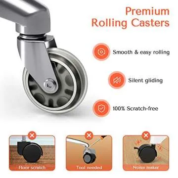 TASALON Saddle Stool - Ergonomic Saddle Chair - Comfortable Saddle Stool with Wheels - Swivel Salon Cutting Stool for Kitchen, Salon, Spa, Tattoo, Pedicure, Massage -Esthetician Chair – Black