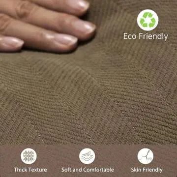 ZWJD Brown Pillow Covers 18x18 Set of 2 Chenille Throw Pillow Covers with Elegant Design Soft and Luxurious Decorative Throw Pillows for Couch, Bed, and Home Decor