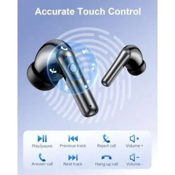 HUIFU Wireless Earbuds - 40H Battery, Deep Bass, Waterproof