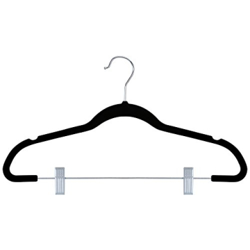 Zoyer Velvet Skirt Hangers - 12 Pack Non Slip & Space Saving