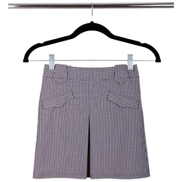 Zoyer Velvet Skirt Hangers - 12 Pack Non Slip & Space Saving