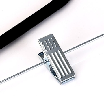 Zoyer Velvet Skirt Hangers - 12 Pack Non Slip & Space Saving