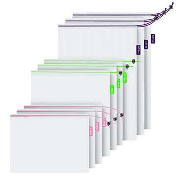 Reusable Produce Bags, BIG HOUSE ECO-Friendly Washable Double-Stitched Strength with Tare Weight on ...