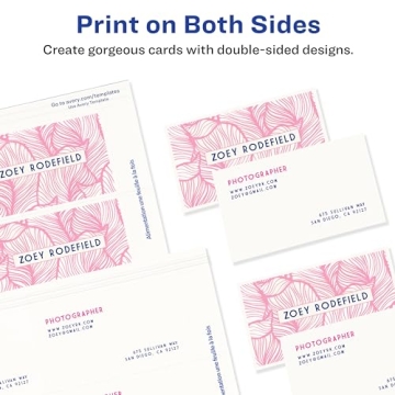 Avery Clean Edge Business Cards with Sure Feed Technology 200 Pack