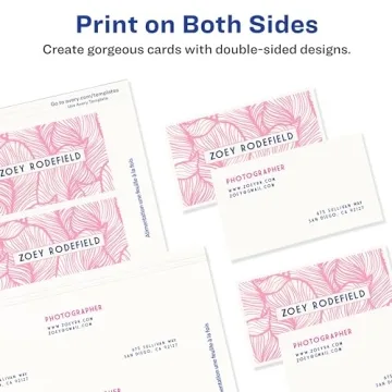 Avery Clean Edge Business Cards with Sure Feed Technology 200 Pack