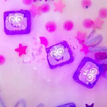 Glo Pals Light Up Water Cubes - Purple for Fun Bath Times