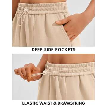 PINSPARK Women's Comfy Shorts with Pockets for Summer
