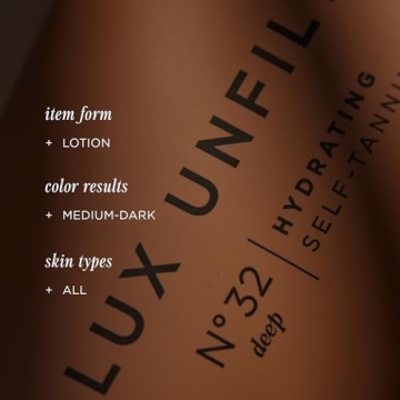 Lux Unfiltered N°32 DEEP Gradual Self Tanning Cream