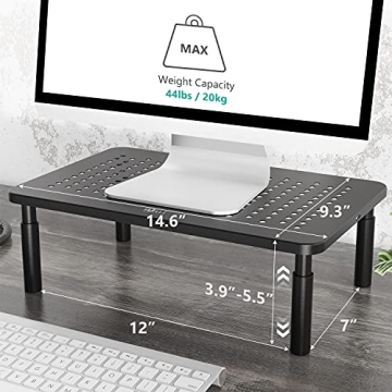 WALI Adjustable Monitor Stand for Desk Use