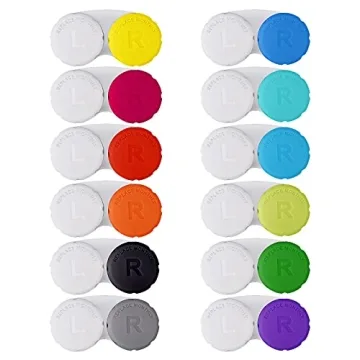 12PCS Colorful Contact Lens Case - Leak-Proof, Convenient, and Travel-Friendly