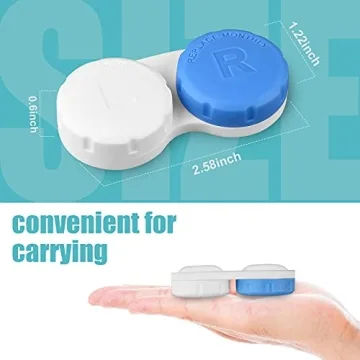 Colorful 12PCS Contact Lens Case for Easy Travel and Care