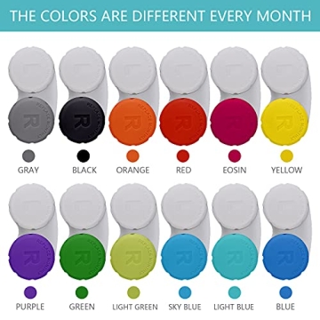 Colorful 12PCS Contact Lens Case for Easy Travel and Care