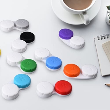 Colorful 12PCS Contact Lens Case for Easy Travel and Care