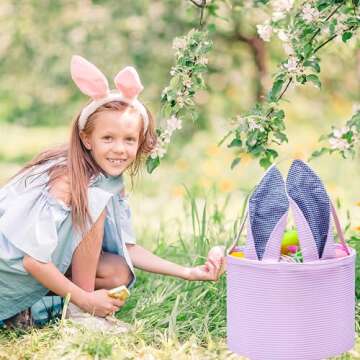 Adorable Bunny Easter Basket for Celebrating Kids' Joy
